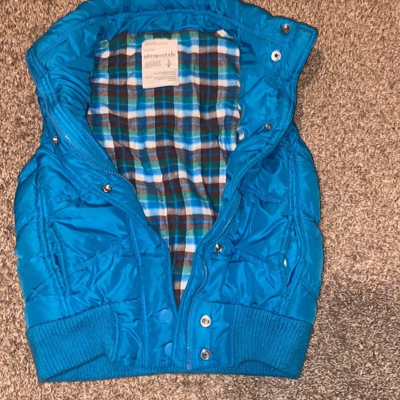 🎈Sale🎈Blue Vest With Detachable Hood - Picture 4 of 4